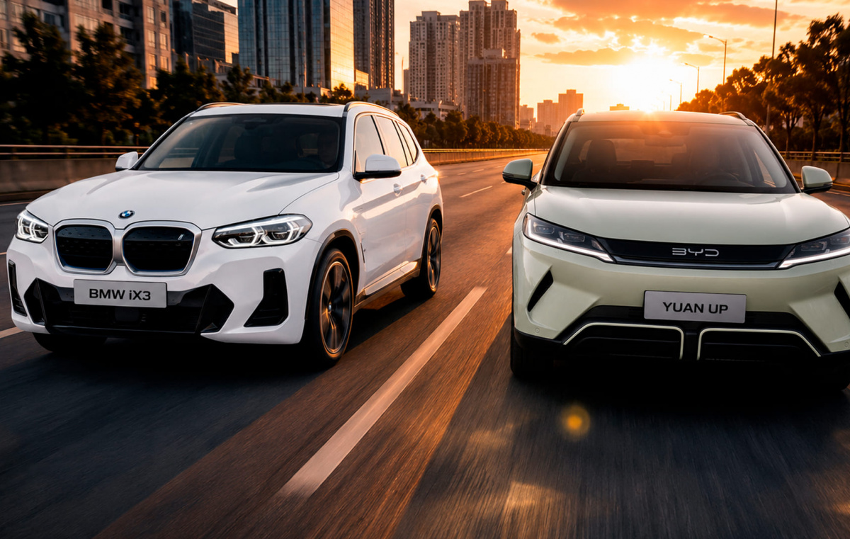 Порівняння BMW iX3 та BYD Yuan Up: який електромобіль кращий?